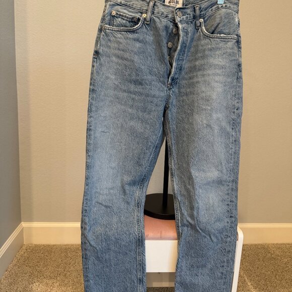 Agolde Riley High Rise Straight Crop Jeans size 27 - Picture 5 of 6